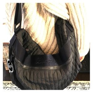 Lacoste Navy Quilted Shoulder / Crossbody Bag